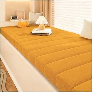 LUXUCURE Coussin sur Mesure pour Banc, Banquette, fenêtres en Baie, Banc de Piano, entrée, Couloir, Salon, Housse déhoussable, résistant aux Griffes, Fond antidérapant, Épaisseur 5,5CM
