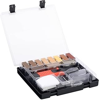 Navaris Kit de Réparation Parquet Sol - Set 11x Bâton de Cire en Différentes Couleurs pour Réparations Stratifié Laminé - Outil Retouche Rayure