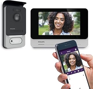 Philips WelcomeEye Connect 2 – Visiophone Filaire connecté au Smartphone, Contrôle d