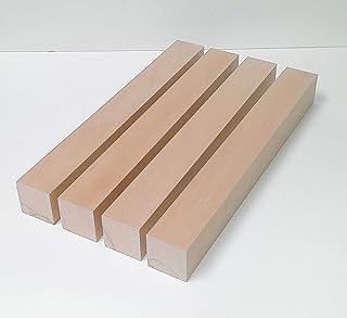 4 pieds de Table, bois carre hetre, lattes de bois, bois brut hetre. (6x6x70cm fort)