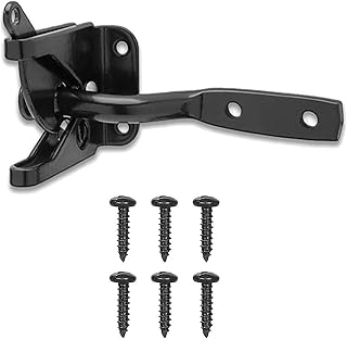 Serrure de Jardin Automatique, Verrou Porte Automatique, Verrou de Portail Verrouillage Automatique, Verrou De Porte De Jardin, Porte À Verrouillage Automatique, Verrou de Porte Automatique, Avec Vis