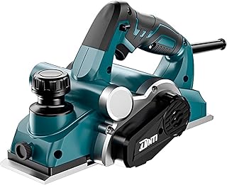 DNTI Rabot électrique 850 W, largeur de rabot 82 mm, raboteuse bois 17000 tr/min raboteuse electrique profondeur de rabotage 2 mm, 230 V Idéal pour le bricolage et le travail du bois 58218