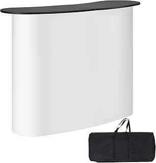 VEVOR Comptoir de Stand Foire Salon 130 x 46,5 x 95 cm Comptoir d