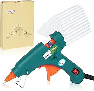 Pistolet à Colle Chaude, 75 Pcs Bâtons et sûr Pistolet à Colle 20W, Anti Écoulement pour Réparation, Artisanat, DIY, Maison, Bricolage, Bureau
